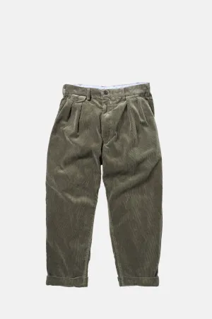 2 Pleats Corduroy D.Green