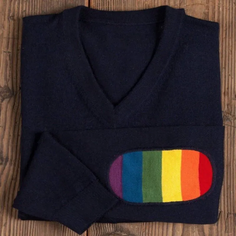 Alicia Adams Alpaca Rainbow Sweater