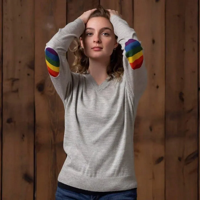 Alicia Adams Alpaca Rainbow Sweater