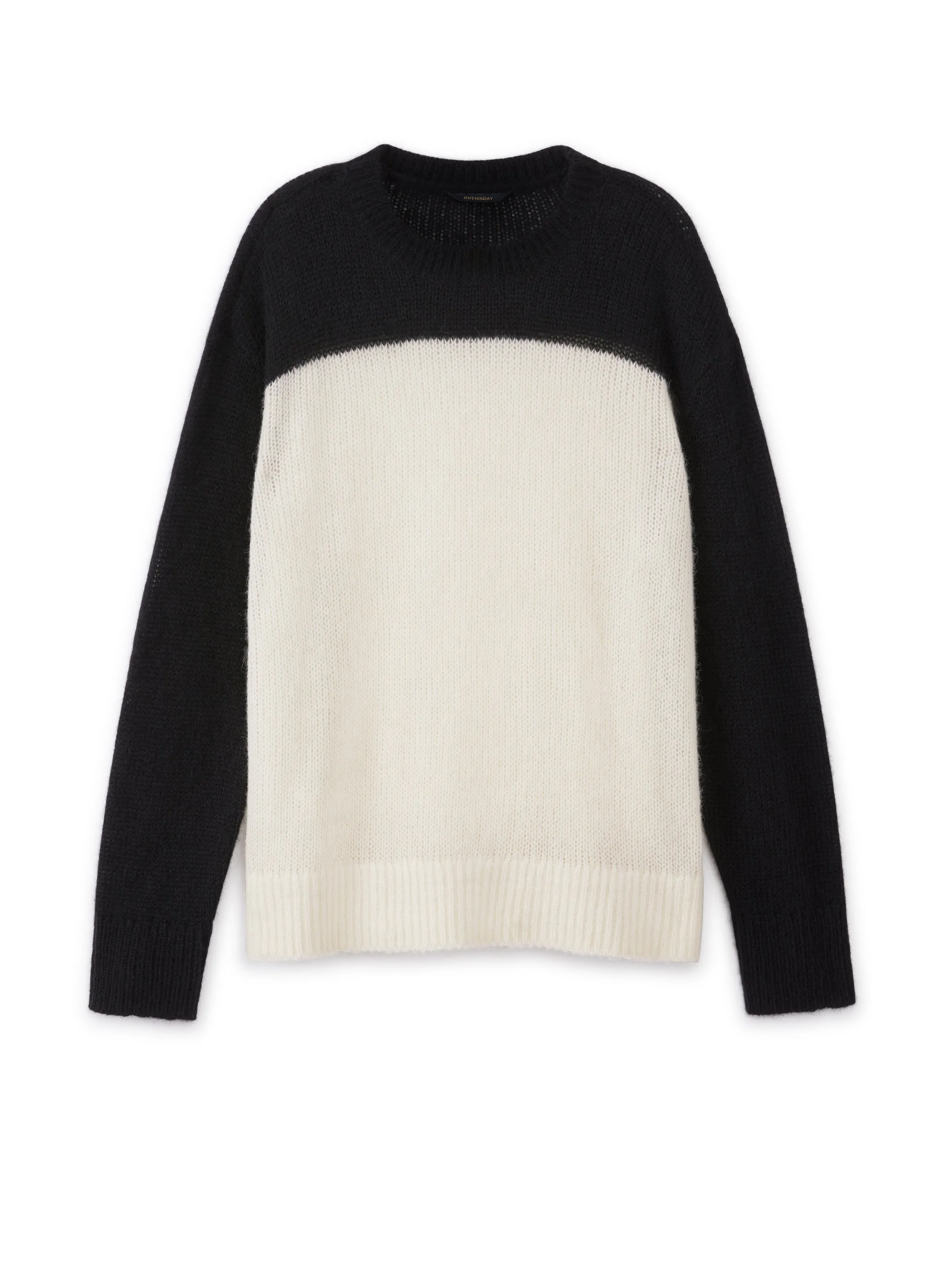 Alpaca Blend Colorblocked Sweater