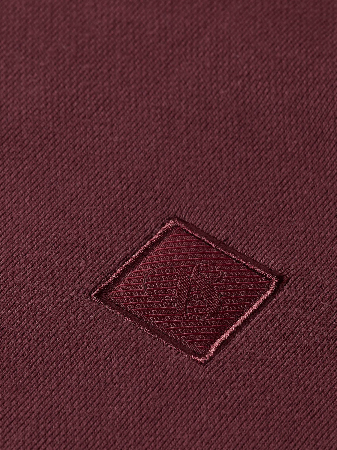 & Logo Badge Zip Up Hoodie