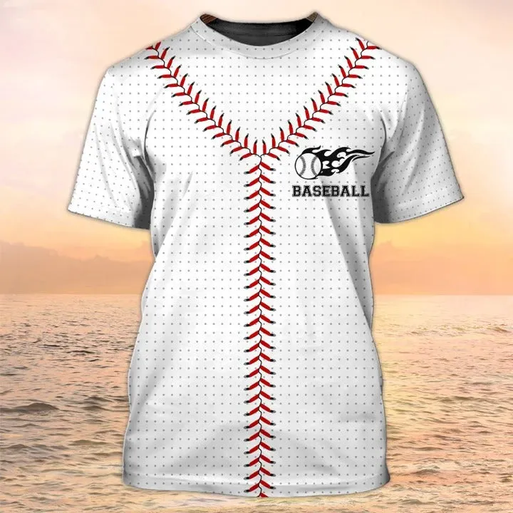 Baseball Stitches Laces 3D All Over Printed Shirts for Men and Women, Baseball Player Hoodie, Baseball Clothing