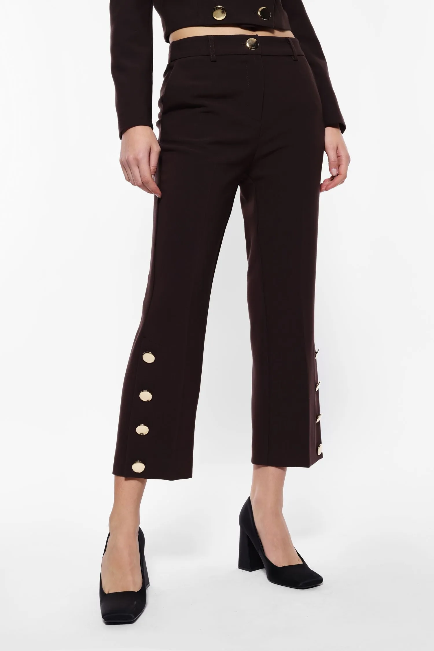 Button Detailed Trousers