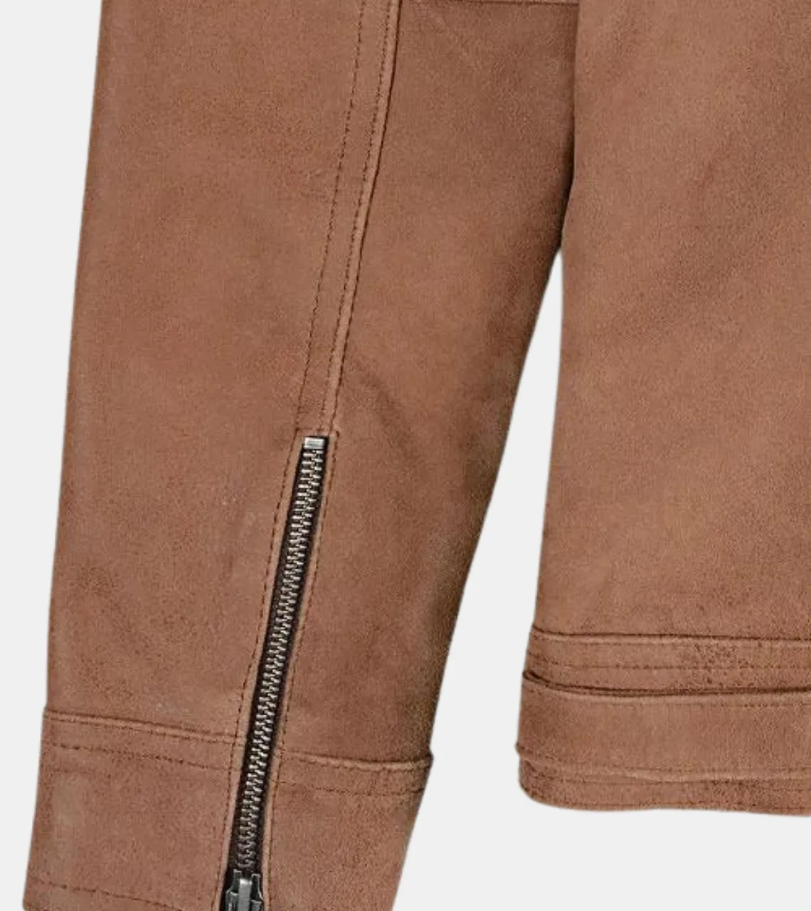 Clemonte Women's Brown Suede Leather Jacket