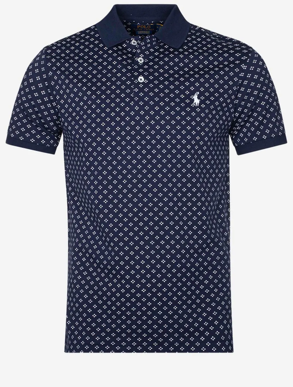 Diamond Dots Polo Shirt Cruise Navy