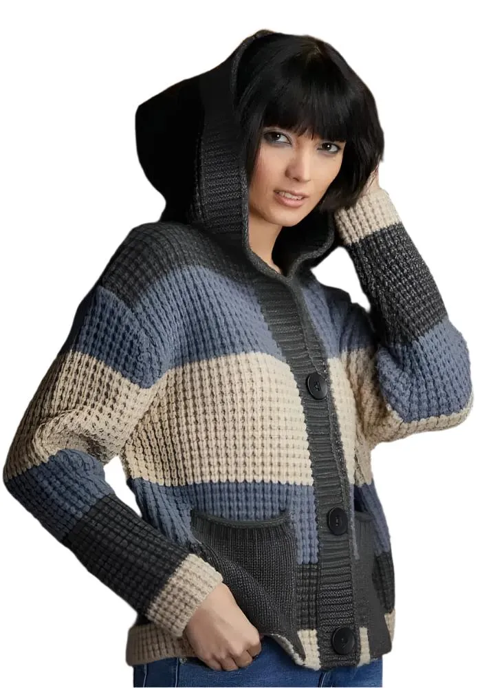 Elena Wang Hooded Cardigan