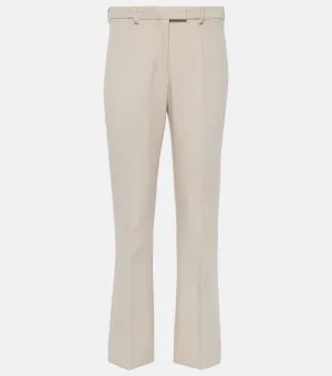 Fatina 'S Max Mara cropped straight trousers, white