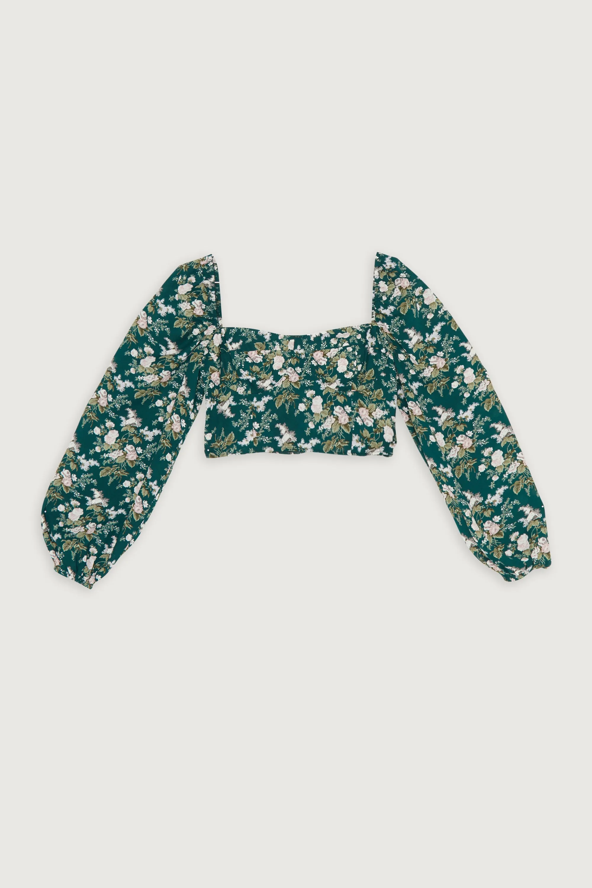 FLORAL PUFF SLEEVE TOP