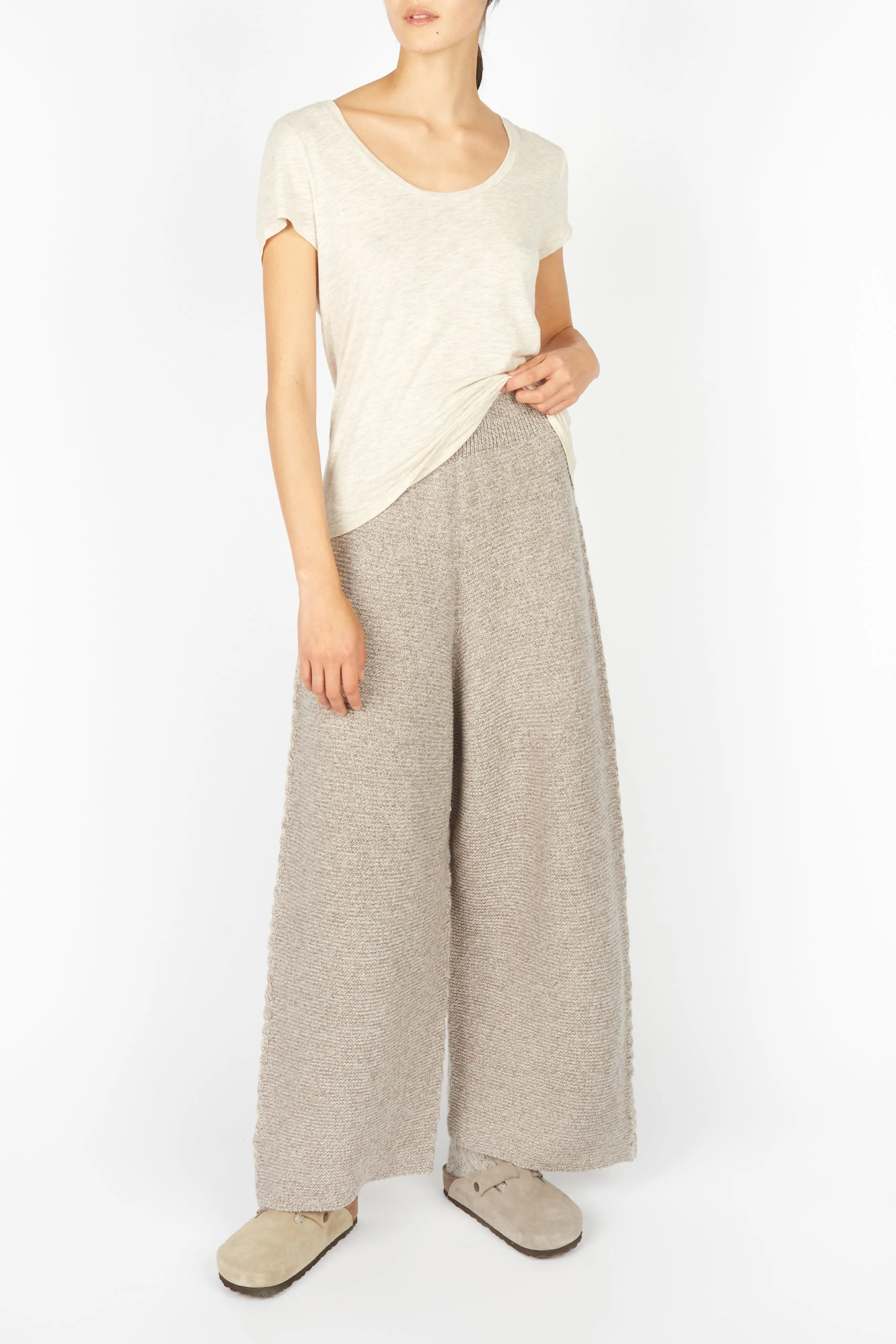 Irish - Kestrel Cropped Trousers - Eggshell