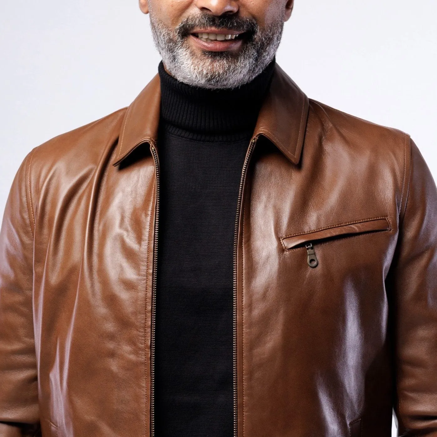 Lambskin Classic Collar Jacket
