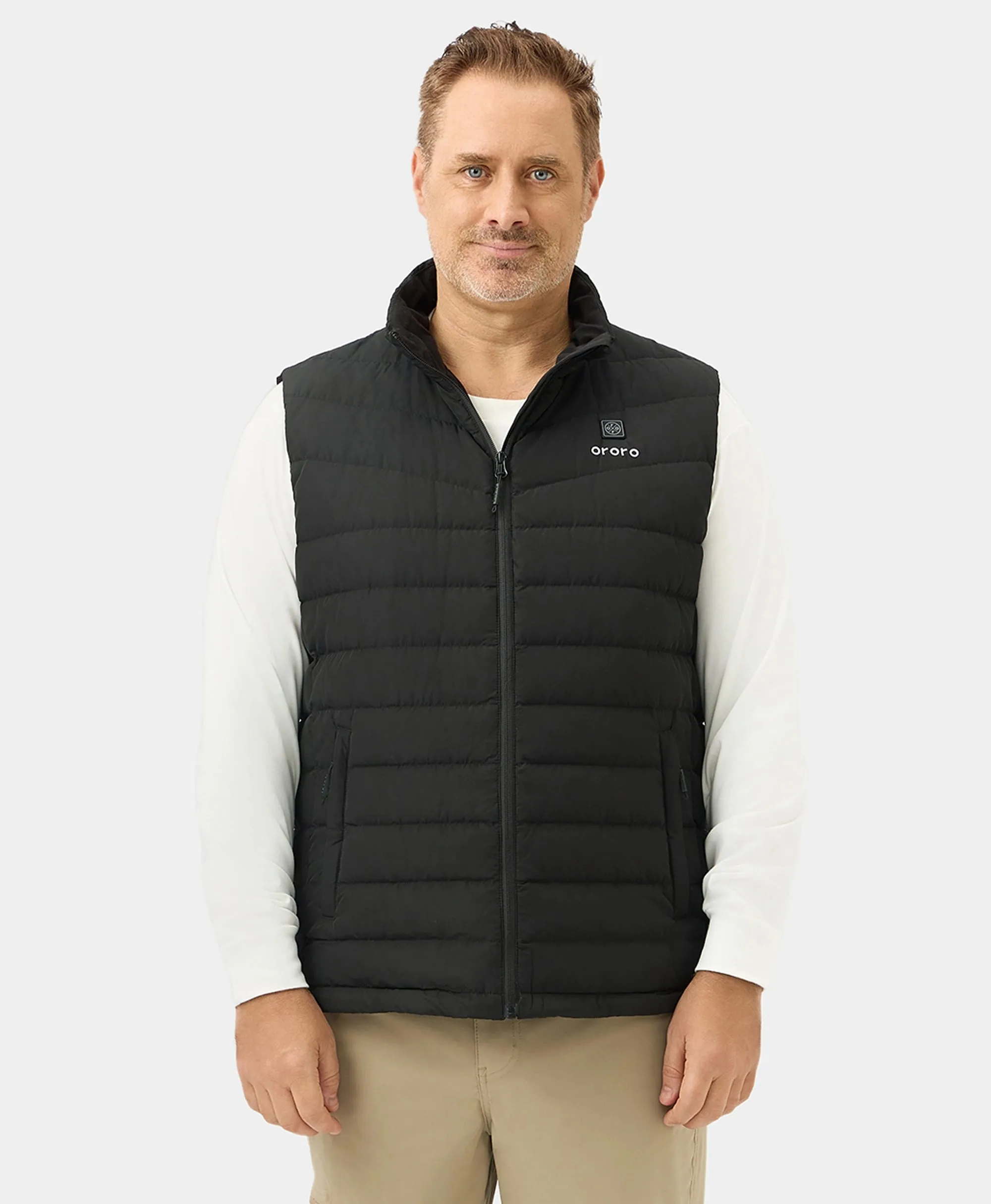 Men's Heated Lightweight Down Vest - All Colors