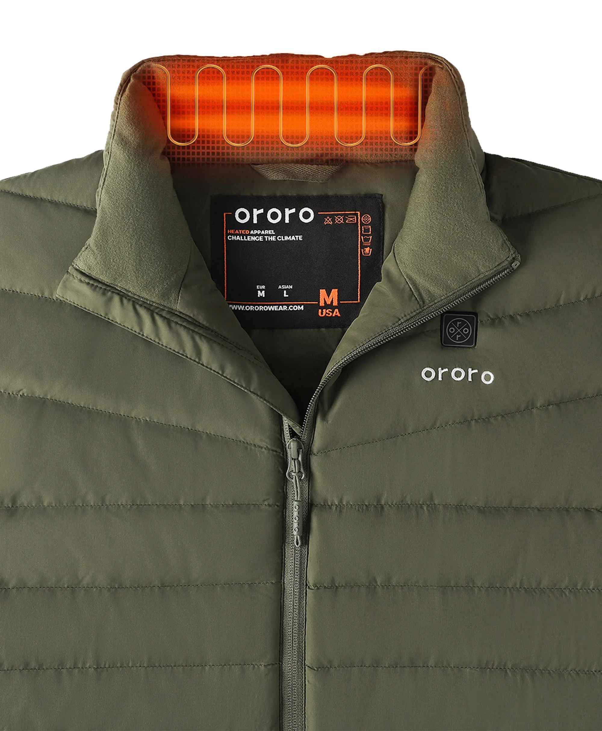 Men's Heated Lightweight Down Vest - All Colors