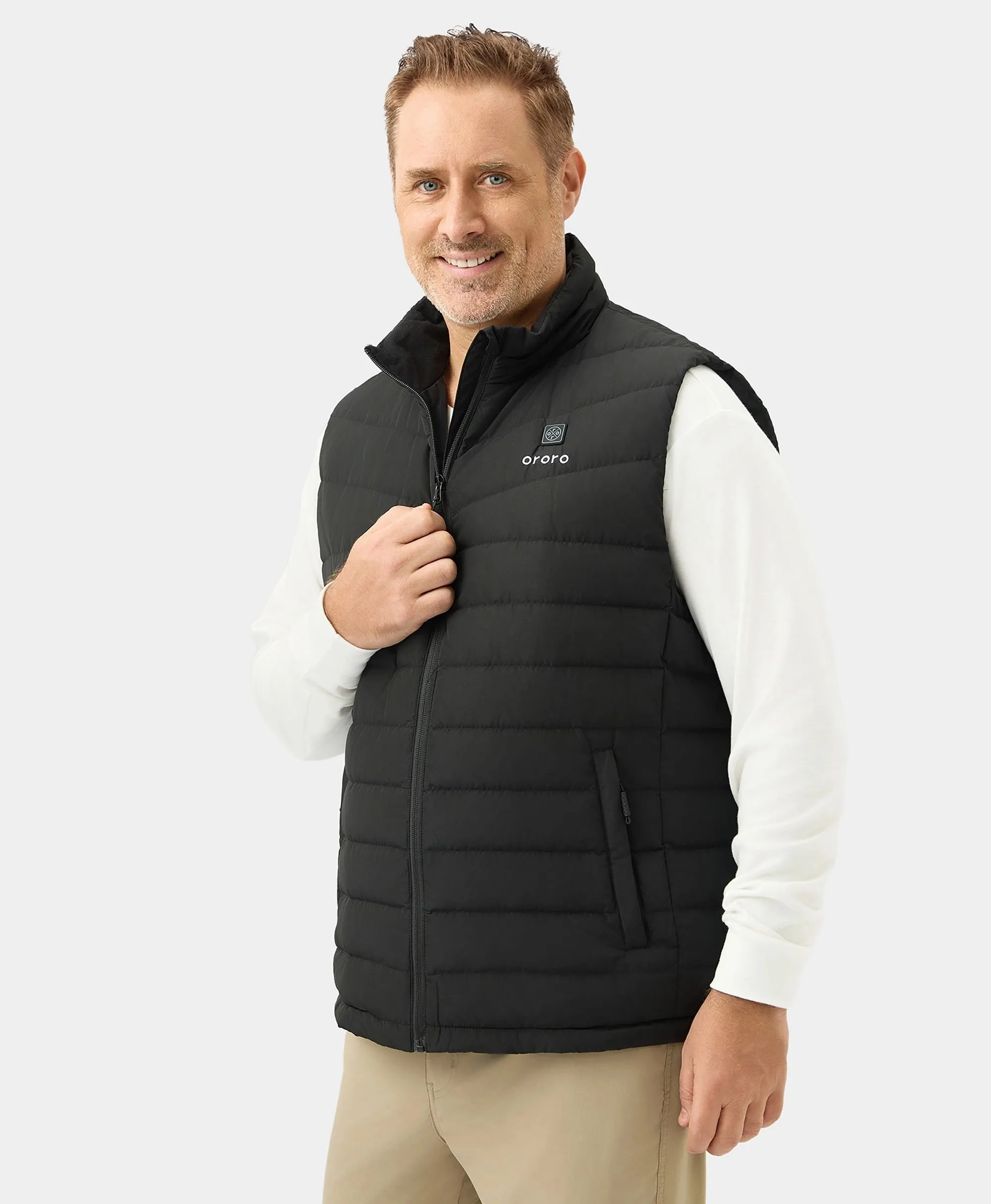 Men's Heated Lightweight Down Vest - All Colors
