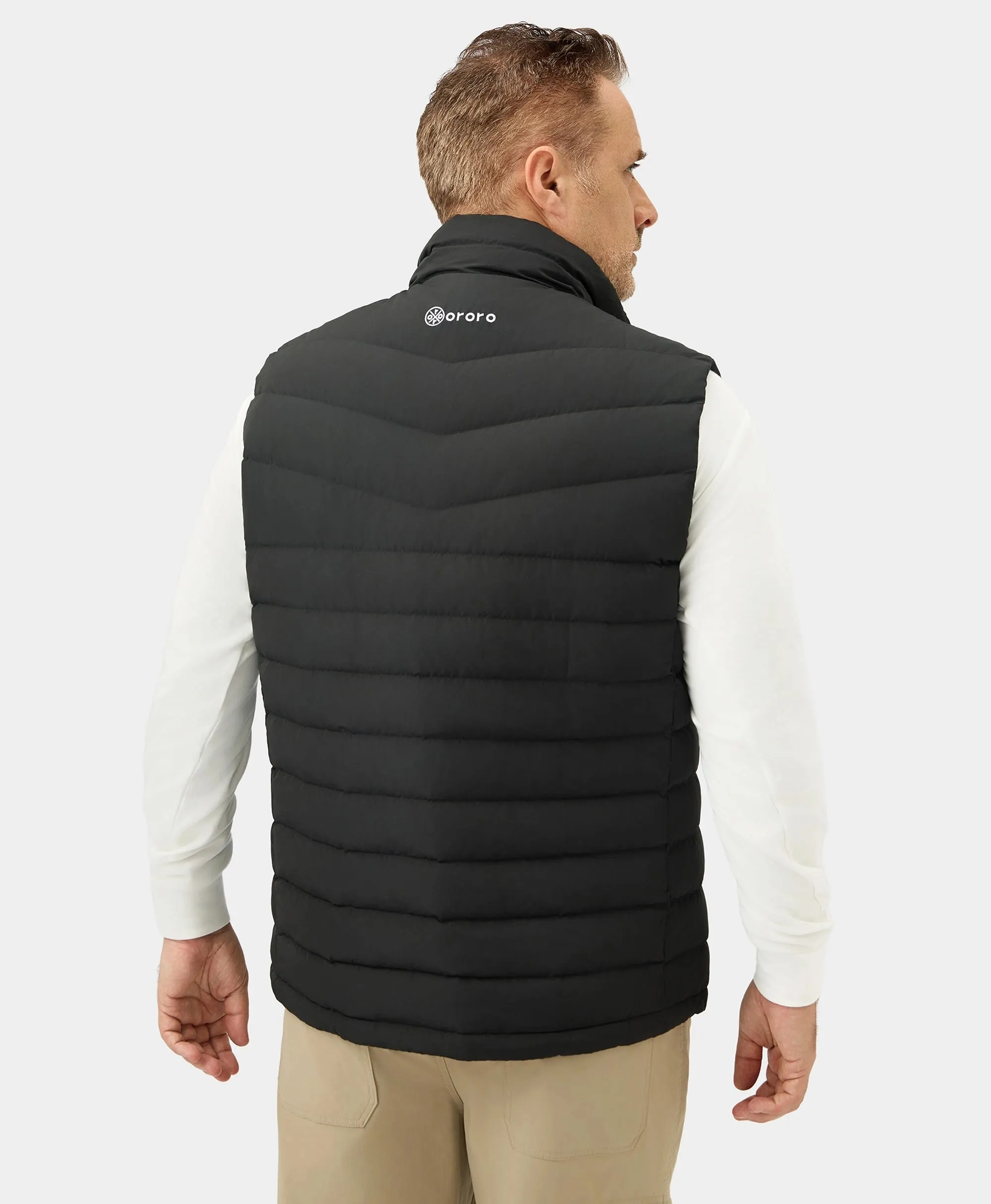 Men's Heated Lightweight Down Vest - All Colors