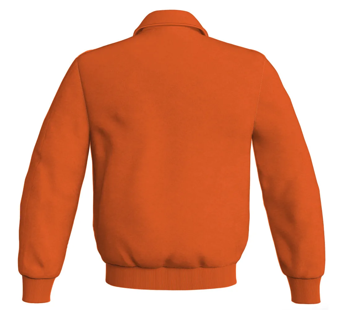 Personalized Varsity Jacket Orange Classic Satin Jacket Mens Letterman Jacket