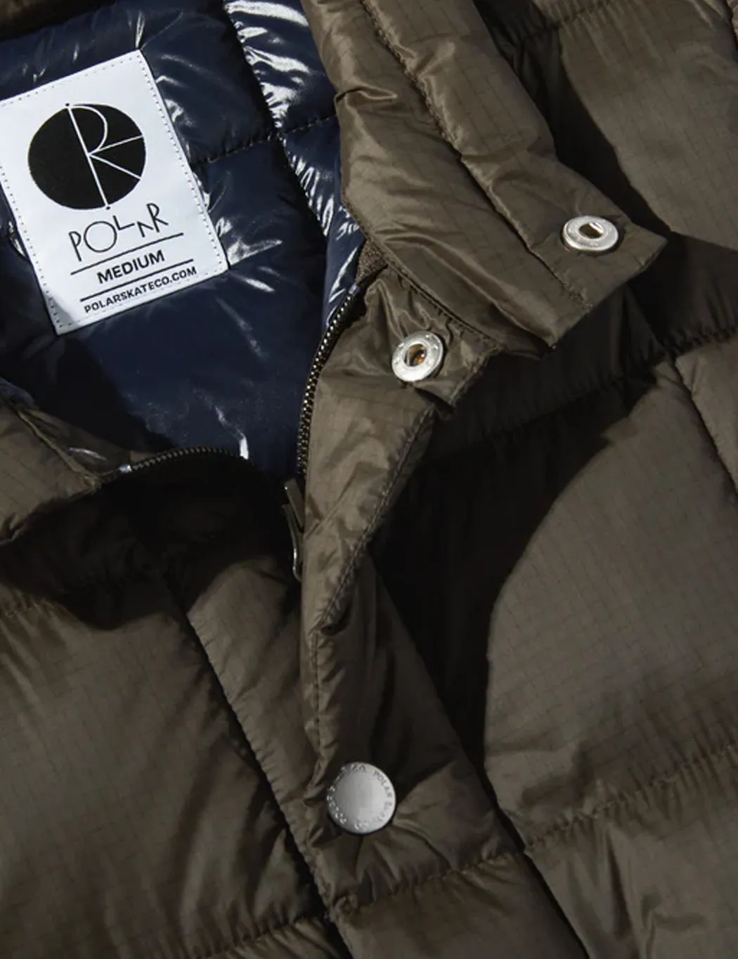 Polar Skate Co. Lightweight Puffer Vest - Brown