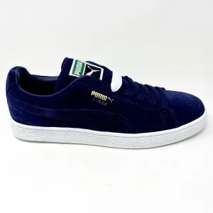 Puma Suede Classic   Peacoat White Navy Mens Casual Shoes 356568 52