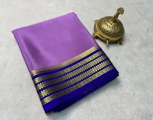 Pure Mysore silk sarees in contrast borders