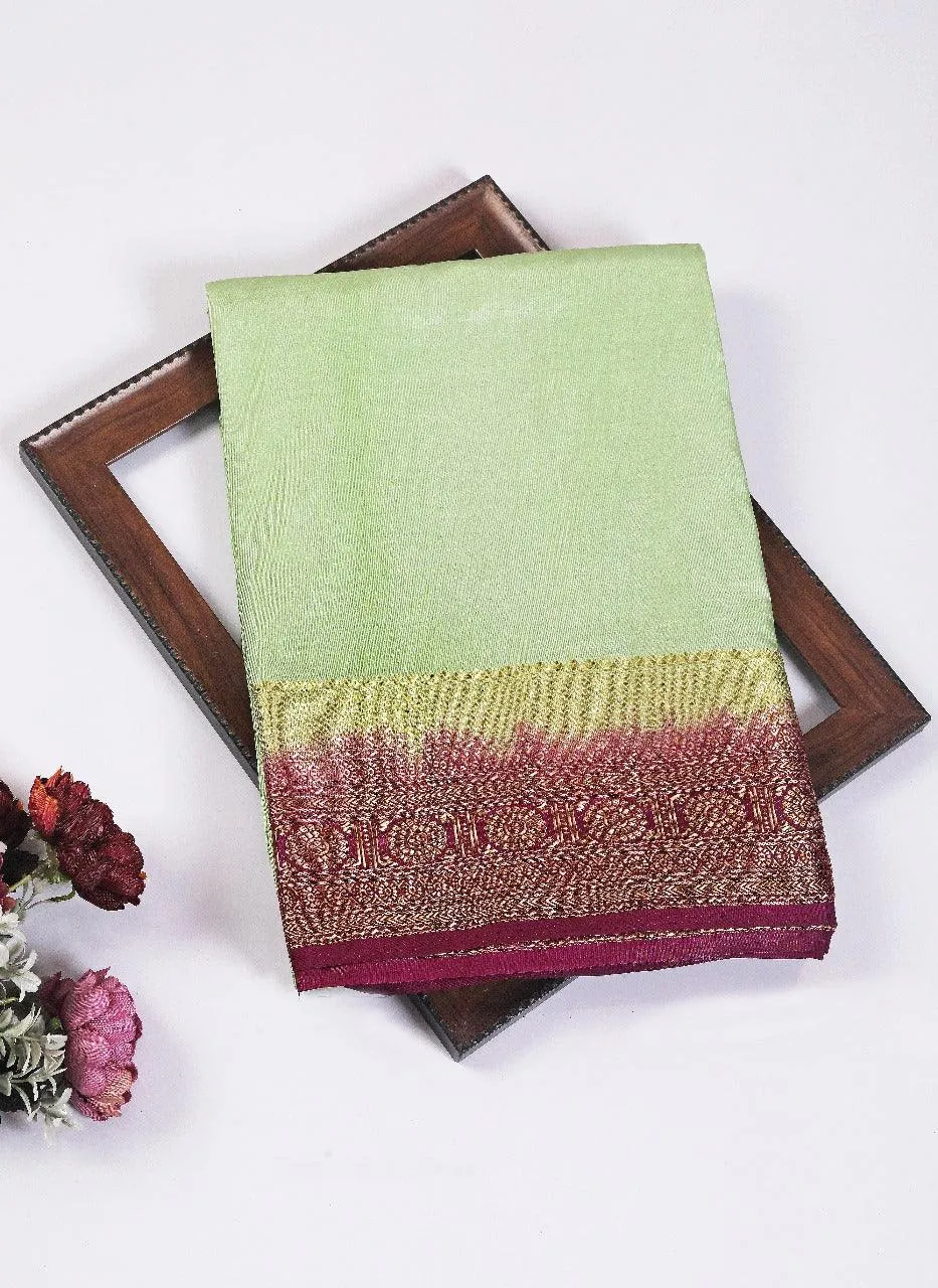 Pure Mysore Silk Sarees: Where Tradition Meets Luxury in Pista