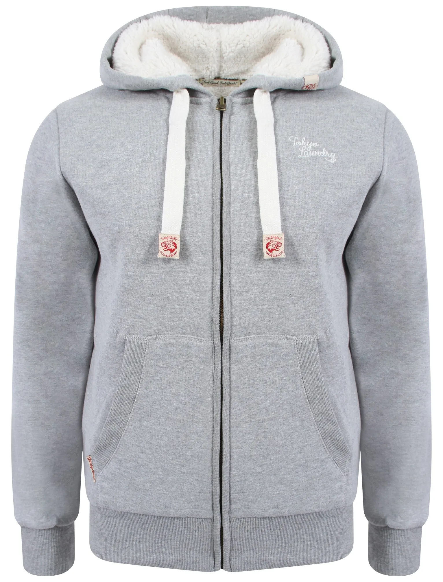 Tokyo Laundry grey borg lined hoodie