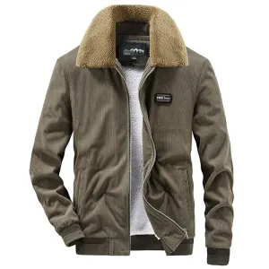 West Louis™ Trendy Youth Varsity Corduroy Jacket
