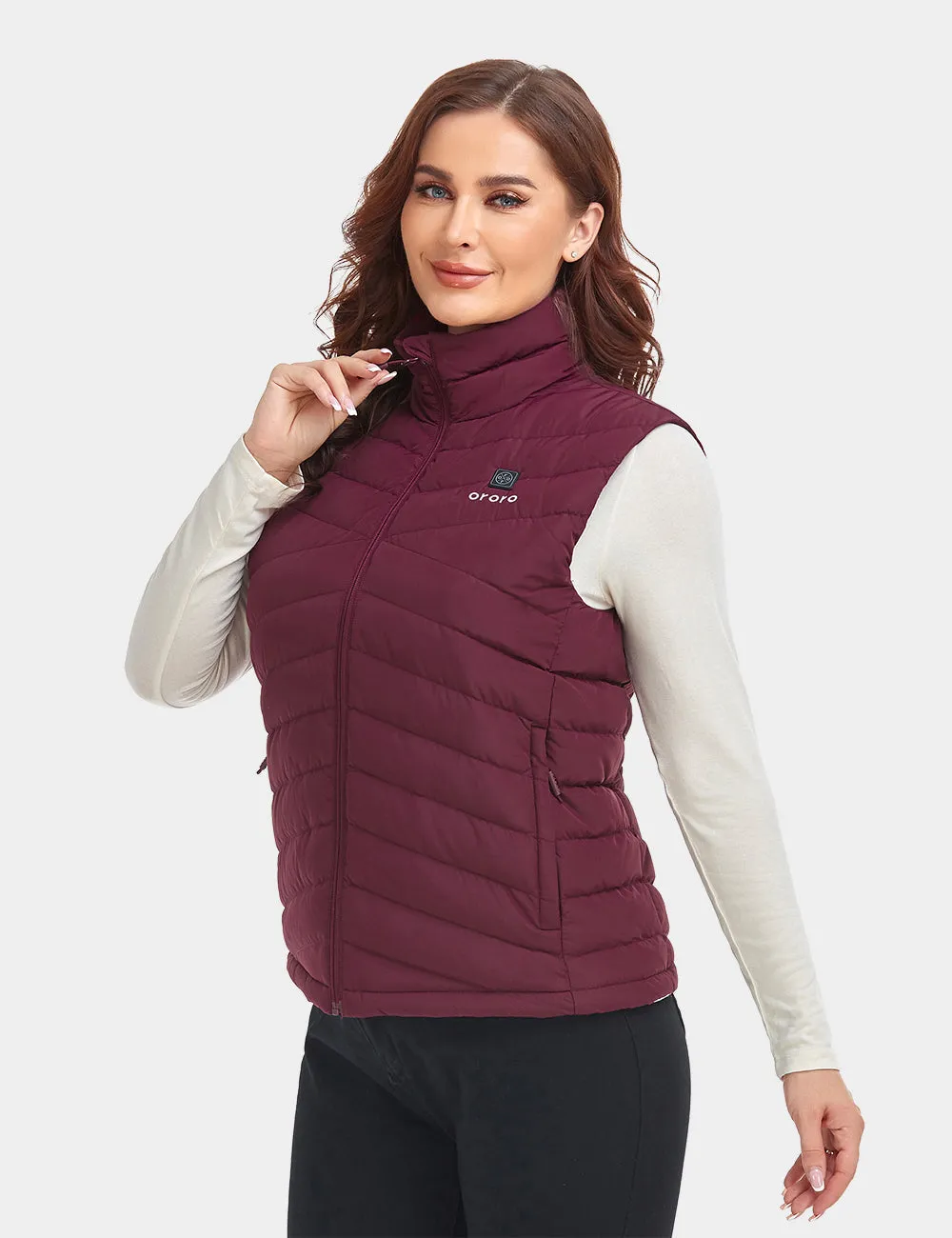 Women's Heated Lightweight Down Vest - All Colors