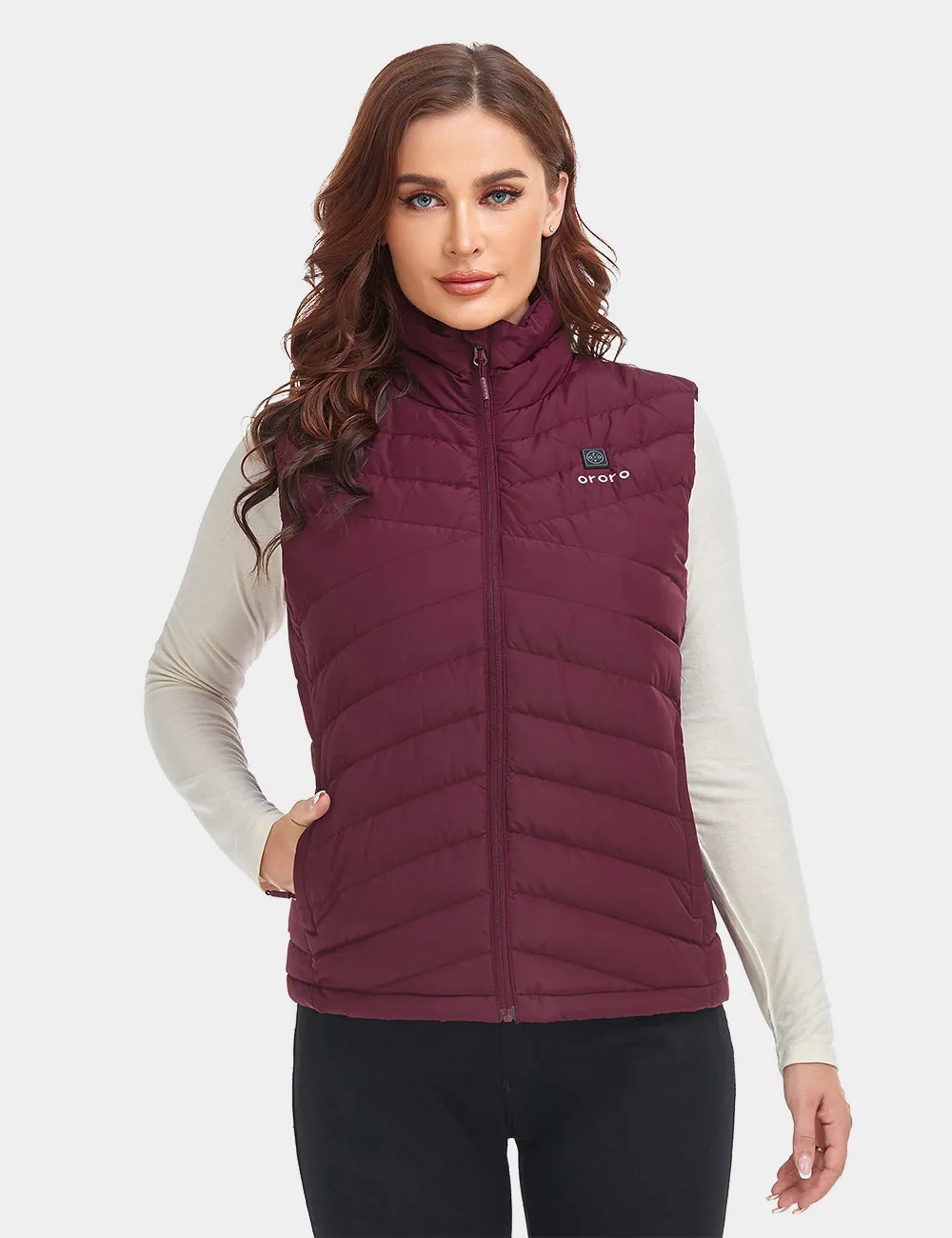 Women's Heated Lightweight Down Vest - All Colors