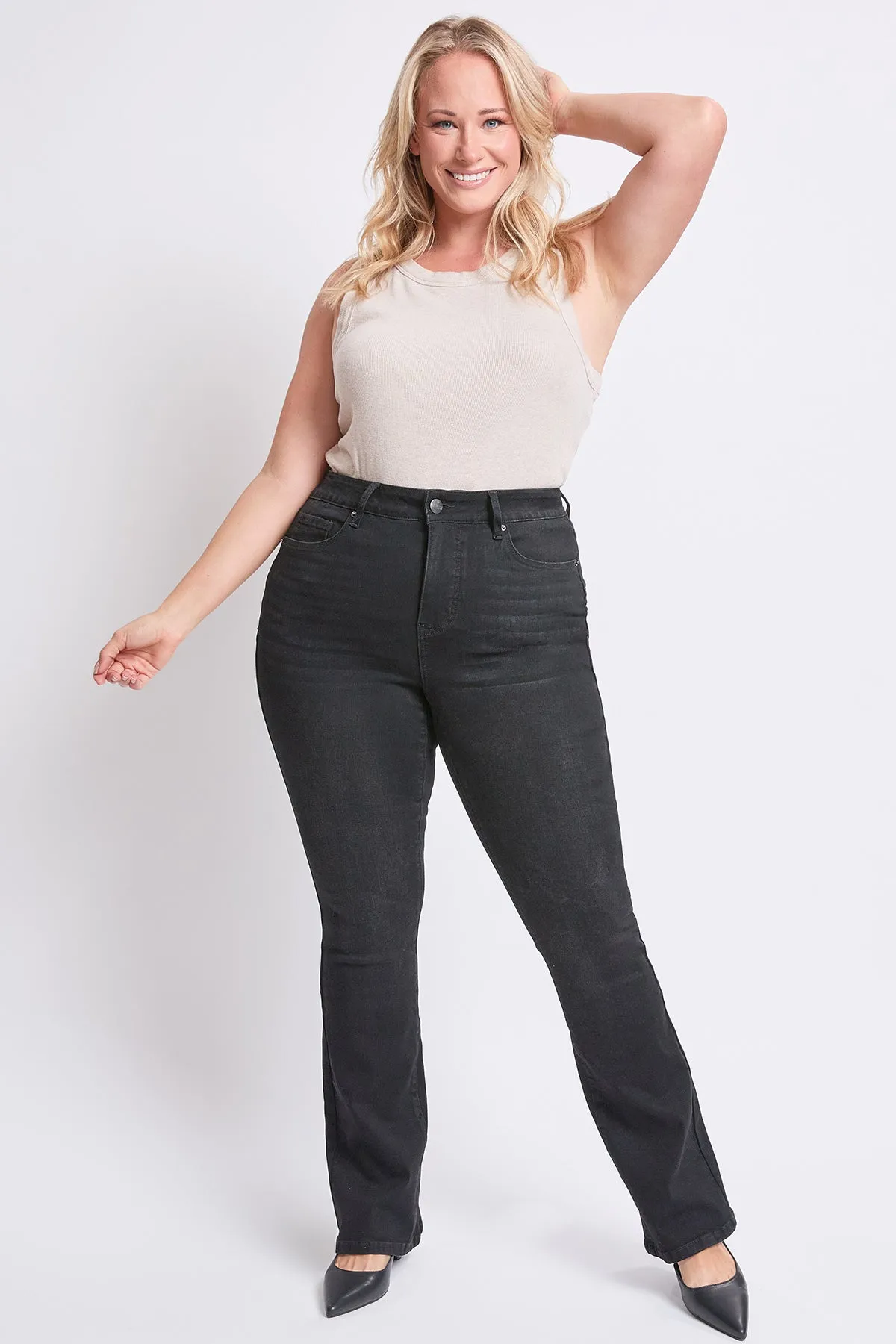 Women's Plus High Rise Slim Bootcut Jeans
